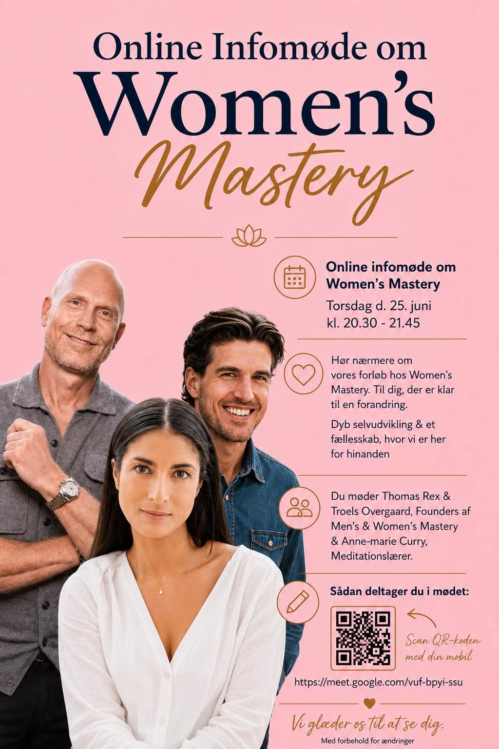 Online infomøde om Women’s Mastery